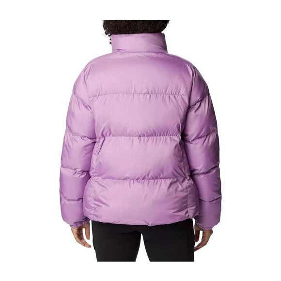 Columbia Puffect Women's Puffer Jacket with pockets Light Purple Lavender Small - Picture 3 of 11